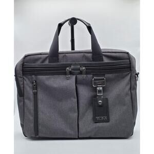 Tumi Alpha Bravo Expandable 16" Messenger Nylon Shoulder Bag /Gray Ballistic